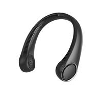 PenKou Neck FanPortable Hands Free Bladeless Neck Fan4000mAh USB Rechargeable Personal Fan3 Speeds 72 Air Outlet 360° Cooling Hanging FanAir out in all directionsfaster coolingSuper QuietPure Black