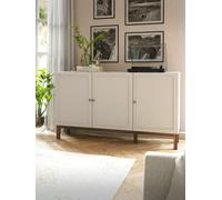 Furniture To Go Wensley 3 Door 1 Drawer Sideboard In Light Grey And Oak