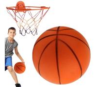 Penlimly Airless Basketball - Low Noise Training Ball,Higher Bounce Easy Grip Practice Training Ball for Kids Boys Children Friends Family Youth Teens