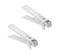 Penlimly Camping Pot Gripper, 2 Pieces Aluminum Alloy Anti-scalding Clip Bowl Plate Clamp, Bowl Gripper Hot Dish Lifter for Outdoor Camping Cookware Picnic BBQ Travel