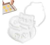 Penlimly Cat Silicone Mold | Kitchen Biscuits Cutter - Cook Tool Easy Demolding Cute Mould for Celebration Kitchen Valentine Baking Home Festival Wedding Party Crafting