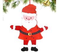 Penlimly Christmas Felt Decor | Christmas Santa Clause Snowman Reindeer Door Wall Decorations - Handmade Felt Charm Ornament For Kids