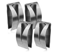 penmol 1PCS Tea Towel Holder Drill Free Installation Stainless Steel Stretchable Towel Hook for Wall Bathroom in Silver Gray Tea Towel Holders for Kitchens Self Adhesive