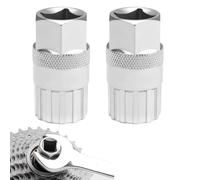 penmol 2PCS Carbon Steel Cassette Removal Tool,6/7/8/9/10/11 Speed Mountain Bicycle Freewheel Remover Tool Lockring Bottom Bracket Repair Cassette Tool For Quick and Efficient Bicycle Maintenance