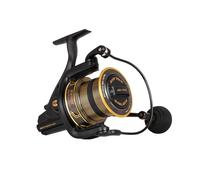 PENN Battle III Longcast, Fishing Reel, Spinning Reels For Sea Fishing, Long Distance Casting Reel For Saltwater and Freshwater, Full Metal Body; CNC Gear and HT-100 Carbon Drag, Black Gold, 7000