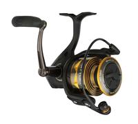PENN Battle IV Spinning Reel, Saltwater Angler Fishing Reel for Sea Fish Lure & Bait, Bass, Pollack, Cod, Mackerel, Wrasse, Aluminum Spool, Robust Ambidextrous 1000-10000 Reel, Black, Gold & Smoke