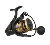 Penn Spinning Reel Battle IV – Saltwater, Aluminum Spool, 5.6:1, 5000 – Black/Gold/Smoke