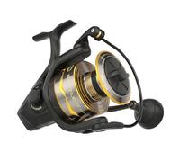 Penn Spinning Reel Battle IV - Saltwater, Aluminum, 8000HS 5.3:1 - Black/Gold/Smoke