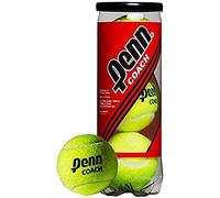 Penn Coach Pressurized Tennis Balls - Regular Duty Felt Practice & Training Tennis Balls - 12 Cans, 36 Balls