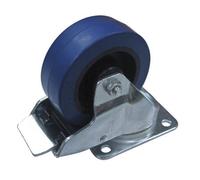 Penn Elcom 100mm / 3.94" Heavy Duty Blue Swivel Braked Castor W9008-V6