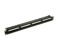 PENN ELCOM - 24 Port 1U Rack Mountable CAT5e Patch Panel Backwards compatible with Cat 3 & 5