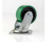 Penn Elcom 4 Pack - 100mm / 3.94" Heavy Duty Green Swivel Castor W0999