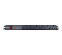 Penn Elcom 6-Way UK Plug Horizontal Rack Mount PDU