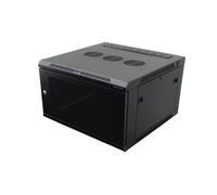 Penn Elcom 6U Black Wall Mount Rack with 10/32 Threaded Rails and Vented Front Door R6606V-1032-600mm Deep