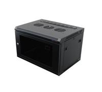 Penn Elcom 6U Black Wall Mount Server Rack with M6 Threaded Rails and Vented Front Door - 450mm Deep