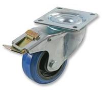 Penn Elcom 80mm / 3" Swivel Braked Castor with Blue Wheel W0985/80