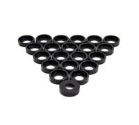 Penn Elcom Black Plastic Cup Washers - M6-100-Pack