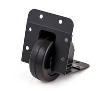 Penn Elcom Steel Recessed Corner Castor 64mm/2.52" Black W2065K