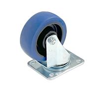 Penn Elcom Swivel Castor With Blue Wheel, 100mm