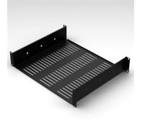 Penn Elcom Vented Rack Shelf with Rear Support (388mm/15.28 Inch, 1U)