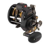 PENN Fathom® II Level Wind, Fishing Reel, Conventional Reels, Sea - Nearshore/Lake Fishing, Shore and Kayak Fishing, Unisex, Black Gold, 30LC | Left Hand