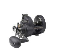 PENN Fathom® II Star Drag Reel, Saltwater Fishing Reel, Conventional Reels, Sea - Nearshore/Offshore Fishing, Shore and Kayak Fishing, Unisex, Black Gold, 25P | Right Hand | 4.8:1