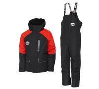 Penn Fierce Thermo Suit Fiery Red/Ink, Stormproof, Windproof, Waterproof, Thermal Sea Fiishing Suit, Size 2XL.