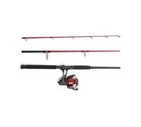 PENN Fierce V Spinning Reel and Travel Fishing Rod Combo, 6000 Size Reel, 7', 3pc, Medium Heavy Power, EVA Handle