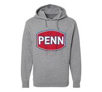 PENN Men's Logo Pullover Hood, Heather Grey, XL
