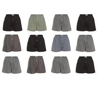 Penn Mens Performance Boxer Briefs or Woven Boxers - 12-Pack Athletic Fit Breathable Tagless Underwear, Regular Length Boxers, XXXXL