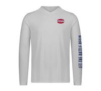 PENN Men's Performance Hooded Sun Shirt, Pearl Grey, XXL