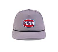 PENN Performance Cap, Grey, One Size Fits Most, Rope Hats for Men & Women, Avidry Lite Performance Fabric, Snapback Closure Fishing Hat