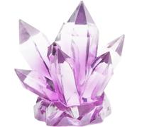 Penn-Plax Deco-Replicas Crystal Cluster and Crystal Cave Aquarium Decorations (Amethyst Purple, Crystal Cluster)