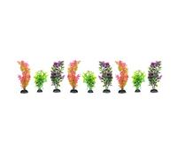 Penn-Plax Aquarium Décor and Plants - Add Color and Interest to Your Tank - 9 Pack Multi