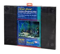 Penn-Plax Clear-Free Premium Under Gravel Aquarium Filter (UGF) - Freshwater and Saltwater Safe - Suitable for 29 Gallon Tanks,Blue
