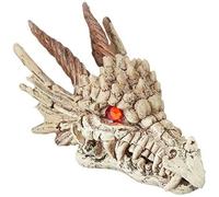Penn-Plax Deco-Replicas Dragon Skull Gazer Aquarium Decoration - Safe for Freshwater and Saltwater Fish Tanks - Small