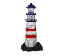Penn-Plax Deco-Replicas LED Lighthouse Ornament - for Freshwater and Saltwater Aquariums - Fully Functioning