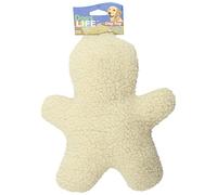 Penn Plax Dog Toy Soft Fleece Man Shaped Tug Toy with Squeaker for Medium Sized Dogs, 12 Inches