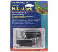 Penn-Plax Filt-a-Carb Replacement Media Cartridges (2 Pack) - Universal Fit for Most Undergravel Filters - Provides Chemical Filtration (FC3)