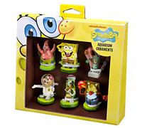 PENN-PLAX INC Officially Licensed Spongebob 6 Piece Mini Aquarium Ornament Set - Great for Saltwater and Freshwater Tanks - Not a Children's Toy, Multicolor, One Size, SBR1A
