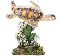 Penn-Plax (RR1104 Swimming Sea Turtle Aquarium Decoration, Small