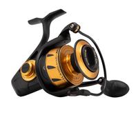 PENN Spinfisher VI Spinning Reel, Fishing Reel, Sea - Inshore Fishing, Sea Fishing Reel With IPX5 Sealing That Protects Against Saltwater Ingression, Caters for different species, Black / Gold, 9500