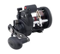 PENN Warfare™ Level Wind, Fishing Reel, Conventional Reels, Sea - Inshore/Nearshore Fishing, Saltwater Boat or Kayak Fishing,Unisex, Black/Red/Smoke, 20LC | Right Hand