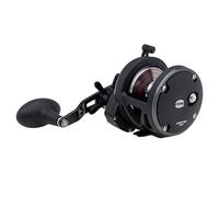 PENN Warfare Star Drag, Fishing Reel, Conventional Reels, Sea - Nearshore/Offshore Fishing, Saltwater Boat or Kayak Fishing,Unisex, Black/Red/Smoke, 20N | Right Hand