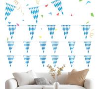 Pennant Banner - 20Pcs Oktoberfest Bunting Banner | Festive Pennant Bunting Garland | Decorative Triangle Baner Flag Ideal For Party Decor, Celebrations, And Event Decoration