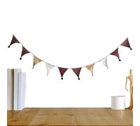 Pennant Banner Flags | 9 Ft Baby Shower Cotton Fabric Garland Decor,Colorful Pennant Flags for Bedroom Easter Nursery Kids' Room Birthday Party Camping Classroom Baby Shower Celebrations