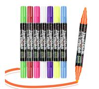 Pennarelli Per Lavagna Bianca - PP, 6,42x0,59 Pollici Penne A Gesso Cancellabili A Prova Di Sbavature | Strumenti Per Scrivere A Gesso Liquido Sicuri Per Finestre E Vetri, Set Di Pennarelli Per Aule,