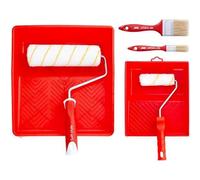 PENNELLIFICIO 2000 | Paint Kit with 2 Trays, 2 Rollers and 2 Brushes, Paint Set, for Painting, Waterpainting, Interior Walls, Smooth and Little Rough - Made in Italy