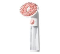 Pennello Per La Doccia Per Cani - Spazzola Da Bagno In Silicone Per Massaggio E Toelettatura | Scrubber Con Manico Lungo Per Shampoo E Pulizia Profonda | Ideale Per Cani A Corto E Lungo