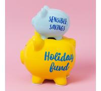 'Pennies & Dreams' Double Piggy Bank - Sensible Savings